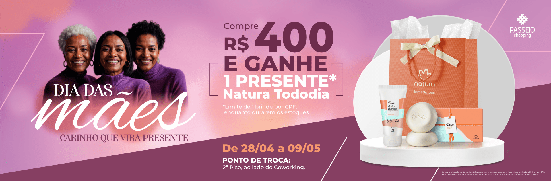 DIA DAS MÃES  – CARINHO  QUE VIRA PRESENTE